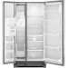 Whirlpool WRS322FDAM 33 Inch Side-by-Side Refrigerator with Accu-Chill System, PUR Water Filtration, LED Lighting, 22 cu. ft. Capacity, External Ice/Water Dispenser: Monochromatic Stainless
