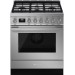 Smeg CPF30UGGX Portofino Series 30 Inch Freestanding All Gas Range with Natural Gas, 4 Sealed Burners, 3.6 cu. ft. Total Oven Capacity, Convection Oven, in Stainless Steel