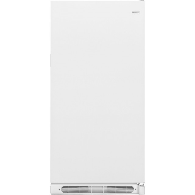 Frigidaire FFFU13M1QW 12.8 cu. ft. Upright Freezer with 3 Fixed Wire Shelves, 5 Fixed Door Bins, Manual Defrost, Defrost Water Drain and Adjustable Temperature Control, in White