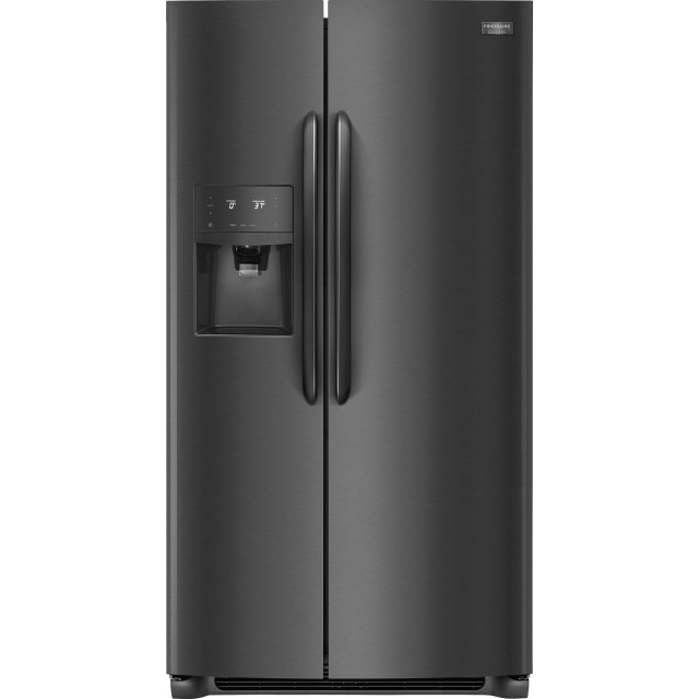 Frigidaire FGSS2635TD Gallery Series 36 Inch Side By Side Refrigerator with 25.5 Cu. Ft. Capacity, PureSource Ultra® II & PureAir Ultra® Filters, Chill Drawer, in Smudge-Proof™ Black Stainless Steel