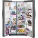 Frigidaire FGSS2635TD Gallery Series 36 Inch Side By Side Refrigerator with 25.5 Cu. Ft. Capacity, PureSource Ultra® II & PureAir Ultra® Filters, Chill Drawer, in Smudge-Proof™ Black Stainless Steel