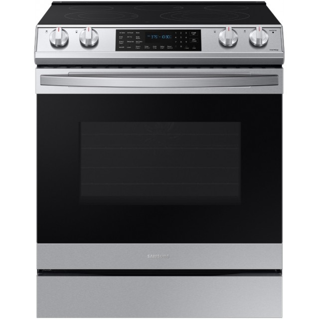 Samsung NE63T8511SS 6.3 cu. ft. Slide-In Electric Range with Air Fry Convection Oven in Fingerprint Resistant Stainless Steel