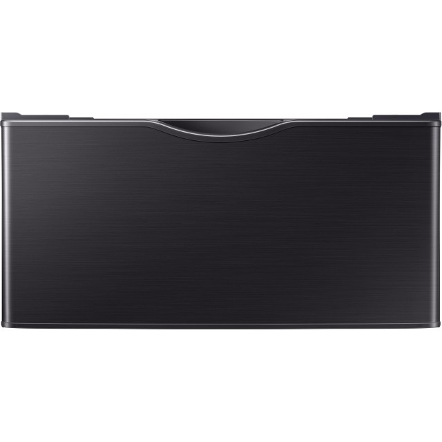 Samsung WE402NV 27 Inch Pedestal for Smart Front Load Washer and Dryer: Fingerprint Resistant Black Stainless Steel