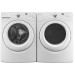 Whirlpool WFW75HEFW 4.5 cu. ft. Front Load Washer and WED75HEFW 27 Inch Electric Dryer with Wrinkle Shield Plus, Eco Boost, Quad Baffles, Advanced Moisture Sensing, 6 Cycles, 7.4 cu. ft. Capacity, Stackable, in White