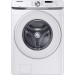 Samsung WF45T6000AW 27 in. 4.5 cu. ft. High-Efficiency, Front Load, Stackable, Washing Machine and DVE45T6000W 27 Inch 7.5 cu. ft. Electric Dryer with 10 Dry Cycles, 5 Temperature Settings, Wrinkle Prevent, Lint Filter Indicator, Reversible Door, in White