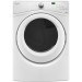 Whirlpool WED75HEFW 27 Inch Electric Dryer with Wrinkle Shield Plus, Eco Boost, Quad Baffles, Advanced Moisture Sensing, 6 Cycles, ADA Compliant and 7.4 cu. ft. Capacity, Stackable, in White
