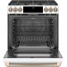 Cafe CGS700P4MW2 30 Inch Slide-In Gas Smart Range with 6 Sealed Burners, 5.6 Cu. Ft. Oven Capacity, Storage Drawer, Continuous Grates, Self-Clean, Steam Clean Option, Chef Connect, 21K Triple Ring Burner: Matte White