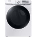 Samsung DVG45B6300W 27 Inch Smart Gas Dryer with 7.5 cu. ft. Capacity, 21 Dry Cycles, 5 Temperature Settings, Steam Cycle, Wi-Fi Connection, Drum Lighting, Lint Filter Indicator, Steam Sanitize+, Sensor Dry, Child Lock, Accessibility, in White