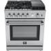 Forno FFSGS627630 Lazio 30 Inch Freestanding All Gas Range with Natural Gas, 5 Sealed Burners, Grill, Griddle, Wi-Fi Enabled, 4.32 cu. ft. Total Oven Capacity, Convection Oven, 430 Stainless Steel, Air Fry Function, Steam Clean in Stainless Steel
