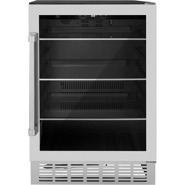 ZLINE RBV-US-24 24" Monument 154 Can Beverage Fridge in Stainless Steel