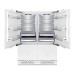 ZLINE RBIV60 Counter Depth 4 Door French Door Refrigerator with 32.2 cu. ft. Total Capacity, Ice Maker, Adjustable Freezer Zone, Internal Water & Ice Dispenser, Digital ChillControl, Twin Cooling Plus, CrispControl Drawer in Panel Ready