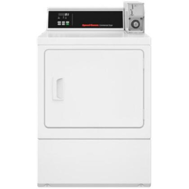 Speed Queen DV6000WE 27 Inch Commercial Electric Vented Single Pocket Dryer with 7 cu. ft. Capacity, Reversible Side Swing Door, in White