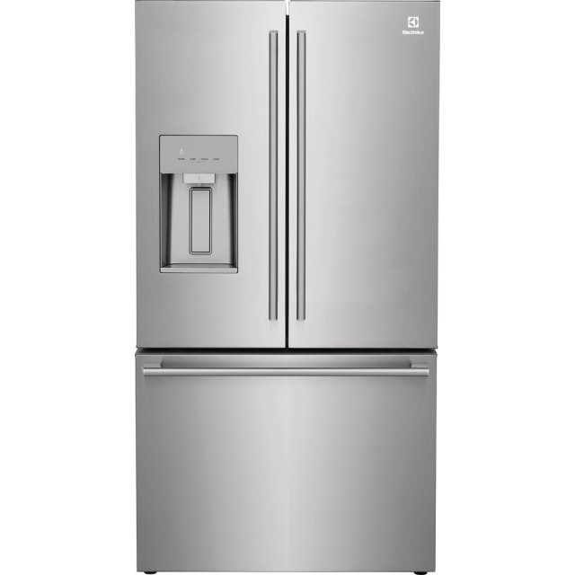 Electrolux ERFC2393AS 36 Inch Counter Depth French Door Refrigerator with 22.6 Cu. Ft. Capacity, Adjustable Glass Shelves, Temperature Control Drawer, Crispers, Ice Maker, Ice/Water Dispenser, Filtration System, Energy Star Certified, in Stainless Steel