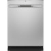 GE GDP665SYNFS 24 Inch Built-In Pocket Handle Dishwasher with 5 Wash Cycles, 16 Place Settings, 45 dBA Noise Level, Hard Food Disposer, Soil Sensor, Piranha Hard Food Disposer, Fingerprint-Proof, Bottle Jets, Dry Boost, Autosense Cycle, in Stainless Steel