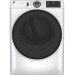 GE GFD55GSSNWW 28 Inch Gas Smart Dryer with 7.8 Cu. Ft. Capacity, Wi-Fi, 10 Dryer Programs, Sensor Dry, Sanitize, Quick Dry, Delay Dry, Wrinkle Care, ADA Compliant, and Energy Star®: White