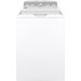 GE GTW500ASNWS 27 Inch Top Load Washer with 4.6 cu. ft. Capacity and GTD45GASJWS 27 Inch Gas Dryer with 7.2 Cu. Ft. Capacity, Extended Tumble, Aluminized Alloy Drum, End-of-Cycle Signal, Reversible Door, 4 Dryer Cycles, Sensor Dry, Dewrinkle, in White