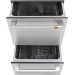 Cafe CDD420P2TS1 Customizable Professional Collection Series 24 Inch Double Drawer Dishwasher with 6 Wash Cycles, 14 Place Settings, Quick Wash, Guilt-Free Small Washes, Knock to Pause, Sanitize Option, Child Safety Lock in Stainless Steel