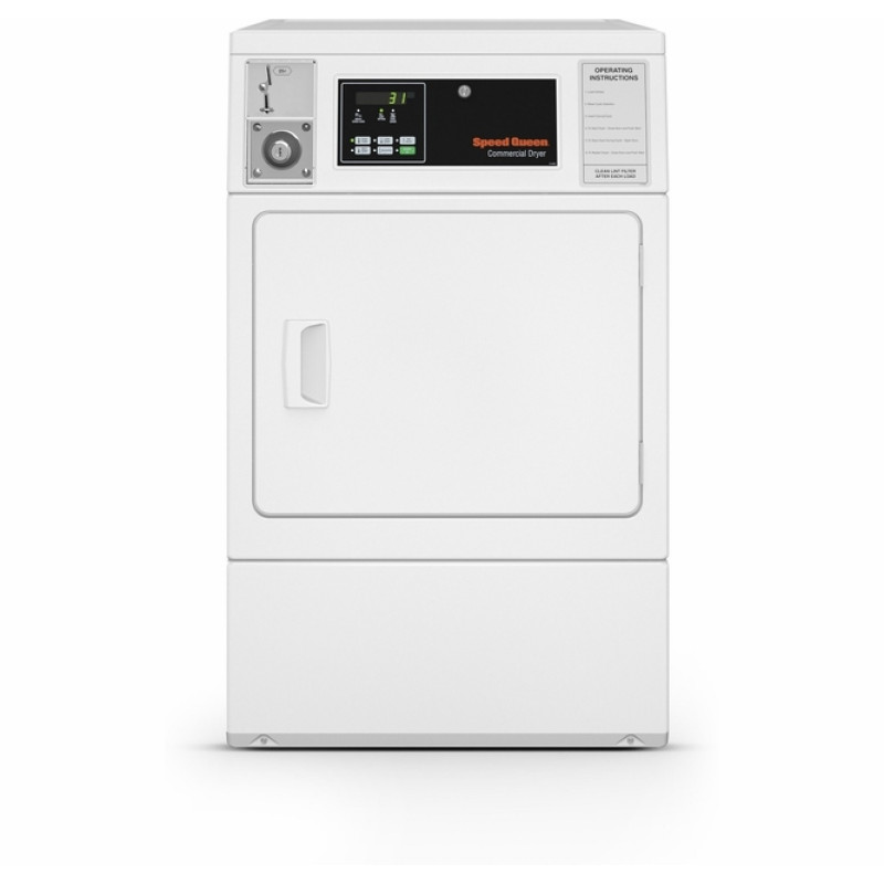Speed Queen FV6010WN 27 Inch Commercial Front Load Washer with 3.42 cu. ft.  Capacity, 1200 RPM, Quantum® Gold Pro Control, Energy Star Certified, and  ADA Compliant: Coin Drop: Coin Box Not Included