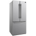 Forno FFFFD197431SB 31 Inch Freestanding French Door Refrigerator with 17.48 cu. ft. Total Capacity, 3 Glass Shelves, 5.09 cu. ft. Freezer Capacity, Crisper Drawer, Frost Free Defrost, Ice Maker, Adjustable Glass Shelves, LED Lighting in Stainless Steel