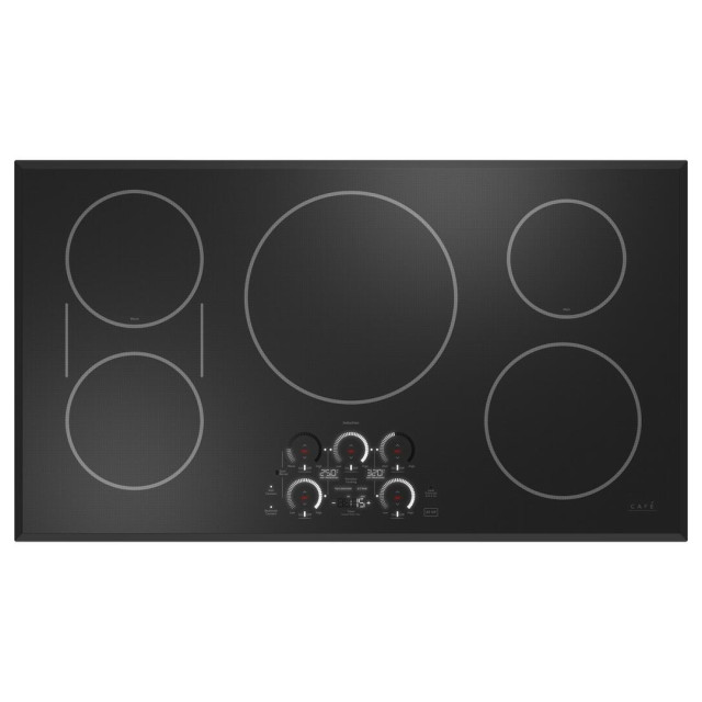 Cafe CHP90361TBB 36 in. Smart Induction Touch Control Cooktop in Black with 5 Elements