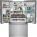 Frigidaire PRFG2383AF Professional 36 Inch Counter Depth French Door Refrigerator with 23.3 cu. ft. Total Capacity, 4 Glass Shelves, 7.1 cu. ft. Freezer Capacity, Crisper Drawer, Automatic Defrost, Ice Maker, LED Interior Lighting, in Stainless Steel