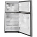 GE GIE19JSNRSS 30 Inch Top Freezer Refrigerator with 19.1 cu. ft. Total Capacity, 2 Glass Shelves, 5.6 cu. ft. Freezer Capacity, Right Hinge with Reversible Doors, Crisper Drawer, Frost Free Defrost, Ice Maker, in Stainless Steel