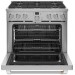 Cafe CGY366P2TS1 Professional Collection Series 36 Inch Smart All Gas Range, 6 Sealed Burners, Wi-Fi Enabled, 6.2 cu. ft. Total Capacity, Convection Oven, Continuous Grates, Viewing Window, Wi-Fi Connection, Convection Mode, in Stainless Steel