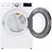 LG DLGX4001W 27 Inch Smart Gas Dryer with 7.4 cu. ft. Capacity, Wi-Fi Enabled, 12 Dry Cycles, 5 Temperature Settings, Steam Cycle, TurboSteam, Sensor Dry, FlowSense, SmartDiagnosis, Drum Lighting, Child Lock, in White