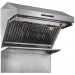 Forno FRHWM502936 36 Inch Wall Mount Ducted Hood with 1200 CFM, LED Lights, Stainless Steel Baffle Filter, LED Lighting, Red Light Warmer in Stainless Steel