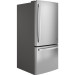 GE GBE21DYKFS 30 Inch Bottom Freezer Refrigerator with 21 cu. ft. Total Capacity, 6.04 cu. ft. Freezer Capacity, Glass Shelves, Crisper Drawer, Fingerprint Resist in Fingerprint Resistant Stainless Steel