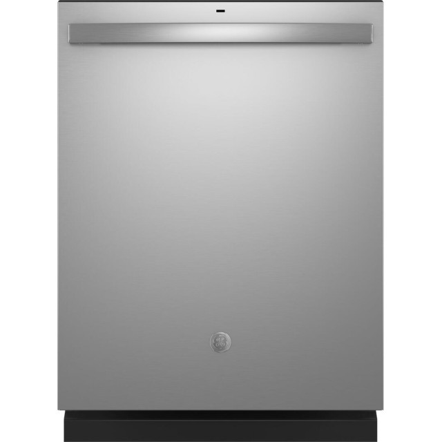 GE GDT550PYRFS 24 Inch Built-In Dishwasher with 4 Wash Cycles, 14 Place Settings, Hard Food Disposer, Steam Wash, Soil Sensor, Delay Start, Dry Boost, Autosense Cycle, Active Flood Protect, Steam + Sani in Fingerprint Resistant Stainless