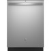 GE GDT550PYRFS 24 Inch Built-In Dishwasher with 4 Wash Cycles, 14 Place Settings, Hard Food Disposer, Steam Wash, Soil Sensor, Delay Start, Dry Boost, Autosense Cycle, Active Flood Protect, Steam + Sani in Fingerprint Resistant Stainless