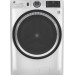 GE GFW550SSNWW 28 Inch Smart Front Load Washer with 4.8 cu. ft. Capacity and GFD55GSSNWW 28 Inch Gas Smart Dryer with 7.8 Cu. Ft. Capacity in White