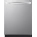LG LDTS5552S 24 Inch Smart Built-In Dishwasher with Wi-Fi Enabled, 15 Place Settings, Steam Wash, Soil Sensor, Energy Star Certified, TrueSteam Technology, Stainless Steel Interior, EasyRack Plus, QuadWash, 3rd Rack in PrintProof Stainless Steel
