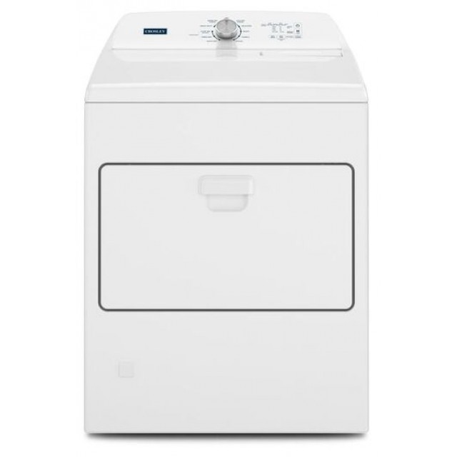 Crosley CGD7011LW 29" Gas Dryer with 7 cu. ft. Capacity 11 Dry Cycles Moisture Sensor Wide Hamper Door and Wrinkle Prevent in White