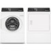Speed Queen FF7005WN 27 Inch Front Load Washer with 3.48 cu. ft. Capacity and DF7000WE 27 Inch Electric Dryer with 7.0 Cu. Ft. Capacity, in White