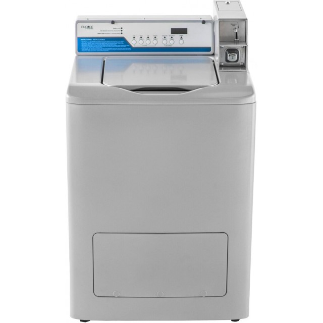 Crossover WMTW4371M 27 Inch Top Load Washer with 2.9 Cu.Ft. Capacity, 155 G-Force Extraction, 4 Wash Cycles, Non Locking Lid, Easy Access Repair Panel, Pro Smart Accelerometer, Sharp LED Display, Direct Drive Motor, Coin Ready, Card Ready, and OPL ready