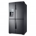 Samsung RF28K9070SG 36 Inch 4-Door French Door Refrigerator with 28.1 cu. ft. Total Capacity, Triple Cooling System, Ice Master Ice Maker, External Water/Ice Dispenser  in Black Stainless Steel