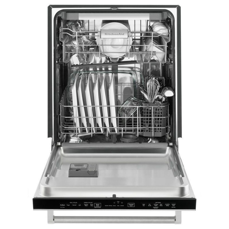 KitchenAid 24 in. KDTE254EWH2 Top Control Dishwasher in White with ...