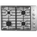 GE JGP3030SLSS 30 Inch Gas Cooktop with 4 Sealed Burners, Dishwasher-Safe Continuous Grates, MAX Burner System, Power Broil Burner, Simmer Burner, and ADA Compliant: Stainless Steel