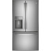 GE Profile PYE22KYNFS - 22.1 Cu. Ft. French Door Counter-Depth Refrigerator with Hands-Free AutoFill - Stainless Steel