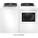 GE - GTW585BSVWS - 4.5 cu ft Top Load Washer with Water Level Control, Deep Fill, Quick Wash, and Glass Lid - White with Matte Black