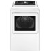 GE GTD58GBSVWS - 7.4 cu. ft. Top Load Gas Dryer with Sensor Dry - White with Matte Black