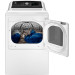 GE GTD58GBSVWS - 7.4 cu. ft. Top Load Gas Dryer with Sensor Dry - White with Matte Black