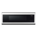 Samsung - ME11CB751012, BESPOKE 1.1 cu. ft SLIM Over-the-Range Microwave with 400 CFM Hood Ventilation, Wi-Fi and Voice Control - White Glass