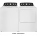 GE - GTD48EASWWB - 7.2 Cu. Ft. Electric Dryer with Long Venting up to 120 Ft. - White with Matte Black