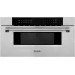 ZLINE MWD-30 -SS 30 Inch Built-In Microwave Drawer with 1.2 Cu. Ft. Capacity, Sensor Cooking, Quick Start, Timer, Reheat & Defrost, Beverage Mode, 10 Power Levels, Intuitive Control Panel, Automatic Open/Close Drawer: Stainless Steel