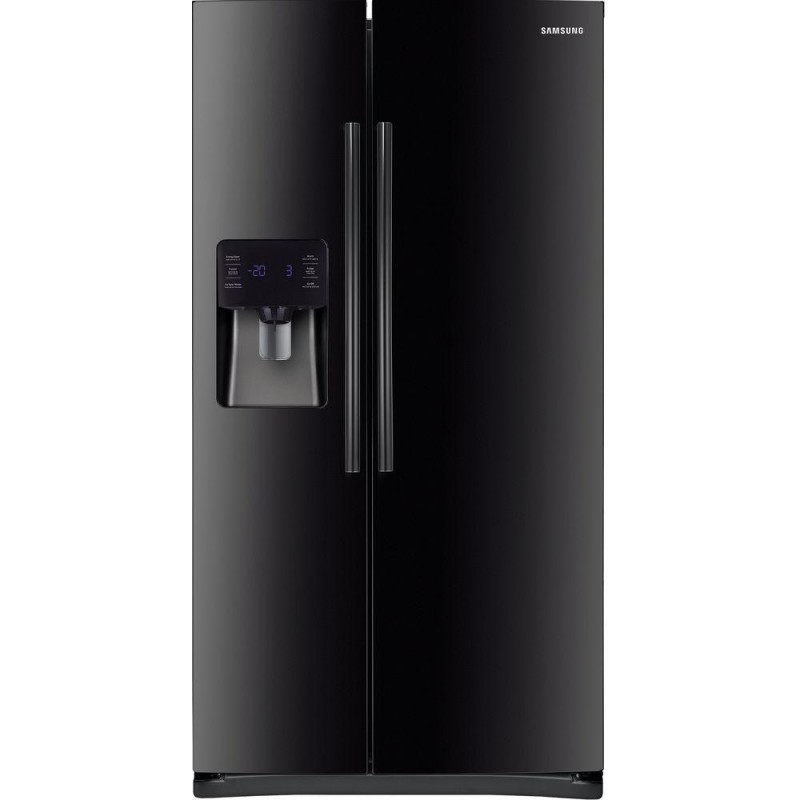 samsung black stainless side by side