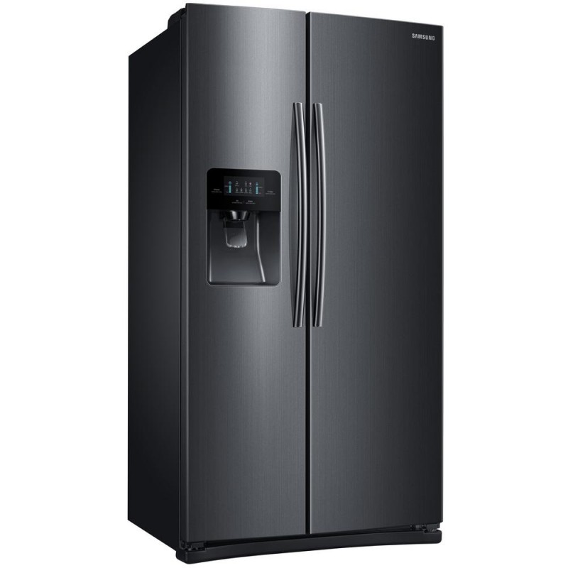 Samsung 24.5 cu. ft. Side by Side Refrigerator in Black Stainless Steel Samsung Side By Side Stainless Steel Refrigerator