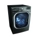 LG WM4370HKA TWINWash Compatible 4.5-cu ft High-Efficiency Stackable Front-Load Washer (Black Stainless Steel) ENERGY STAR